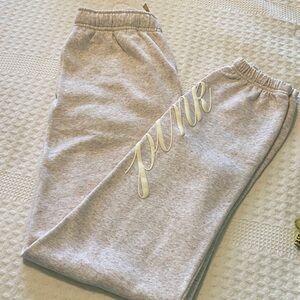 PINK Victoria's Secret Heather brown Joggers
